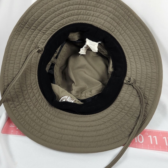 The North Face Bucket Hat Hiking Sun Khaki Nylon Adjustable Chin Strap&Fit - Picture 10 of 11
